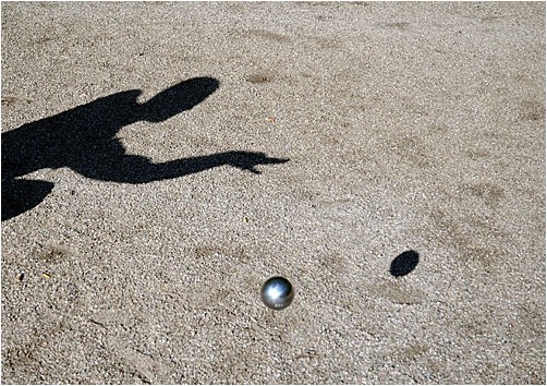Pétanque-Spieler | Pétanque player 
